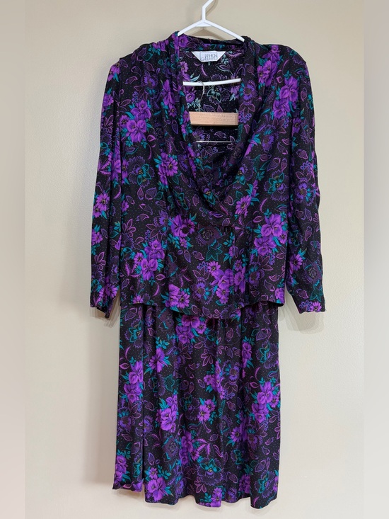 Vintage Dresses & Skirts - Vintage 80’s Fashion Gallery Floral Statement Skirt Set